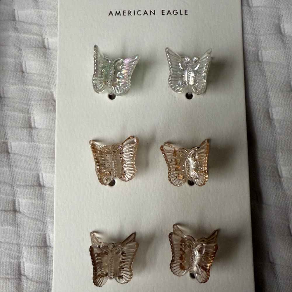 American Eagle Outfitters Pink and Cream Hair Clip Collection new with tag - Picture 4 of 4